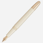 The Meisterstück Classique Ivory Romeo & Juliet Fountain Pen F with cap off.
