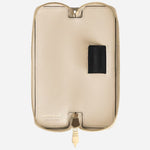 Inside view of the Meisterstück Cloudy Beige Leather 1-Pen Pouch with Zip by Montblanc.