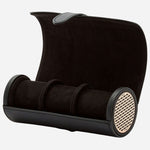 Inside the Axis Black and Copper Triple Watch Roll.