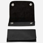 Pieces of the Philipp Black Faux Leather Double Watch Wrap.