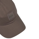 Derrel Brown Cotton Cap with Embroidered Patch Logo