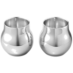 georg jensen silver cafu tealight holder pack of 2 empty