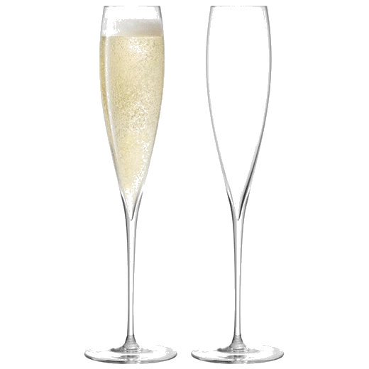 LSA Savoy Champagne Flutes Set of 2, 200ml