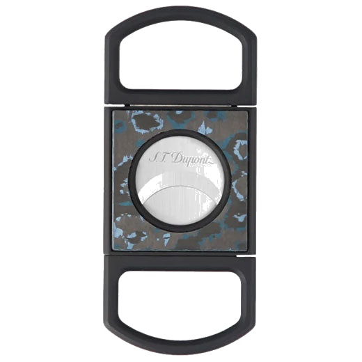 This Glacial Cave Carbon Fibre Cigar Cutter is designed by S.T. Dupont Paris.
