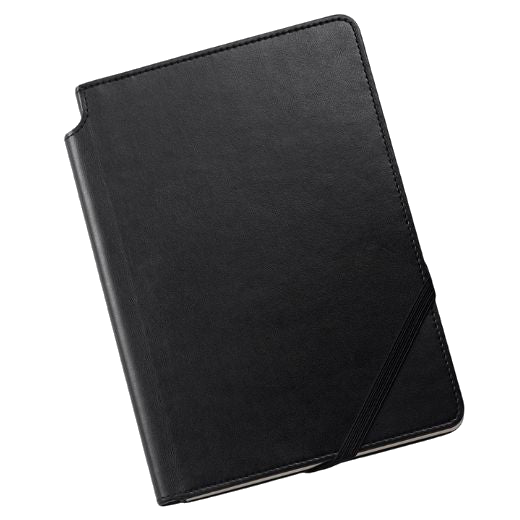 This Cross Medium Lined Black Leather Journal has a space to keep a pen safely inside the cover so you can easily have access.