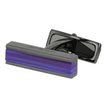 montblanc iconic black pvd and blue glass bar cufflinks