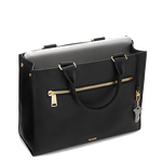 tumi black lynn voyageur tote bag side