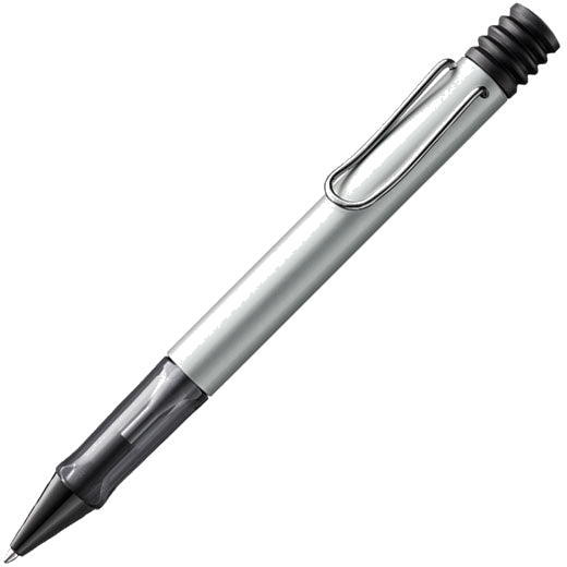 This AL-Star Whitesilver Special Edition Ballpoint Pen has been designed by LAMY.