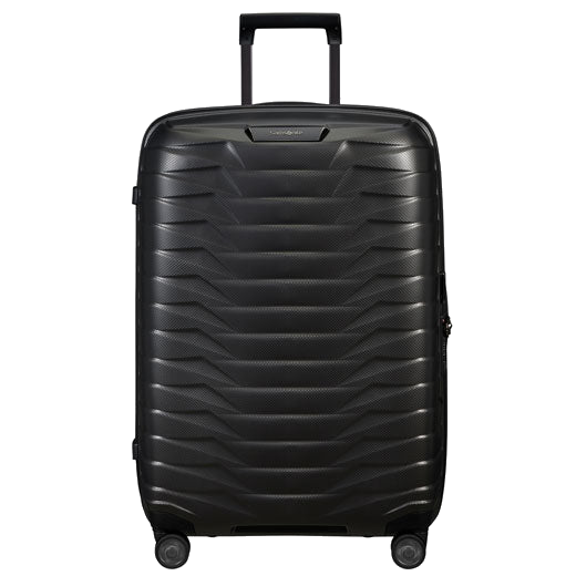 This Samsonite Proxis Matt Graphite Spinner Suitcase, 69 cm is great for long and short trips and has multiple compartments for storage.