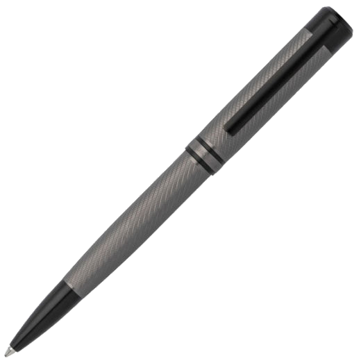 hugo boss filament gun grey ballpoint pen