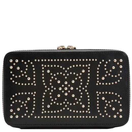 This Black Marrakesh Zip Jewellery Case was designed by WOLF 1834.