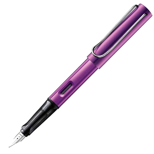 This LAMY fountain pen is part of the Al-star collection and is made from aluminium.
