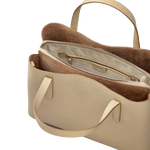 3 dukes place stone leather medium zip top multiway bag 110671