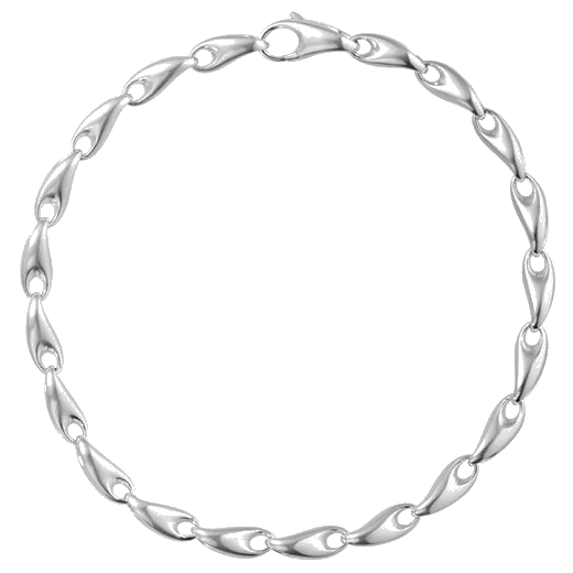 Sterling Silver Reflect Slim Chain Bracelet designed by Georg Jensen.