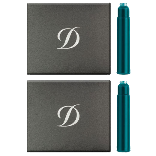 These Turquoise Ink Cartridges are designed by S.T. Dupont Paris.
