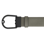 2 medium grey leather belt with pvd horseshoe pin buckle mb199633