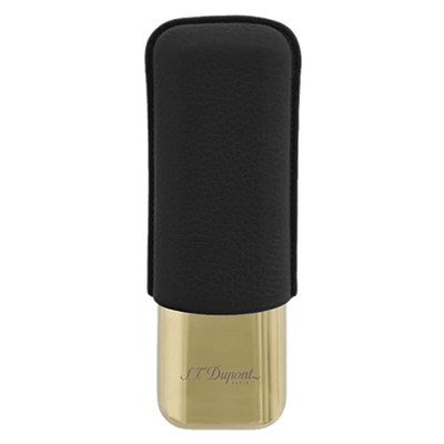 black and gold cigar case