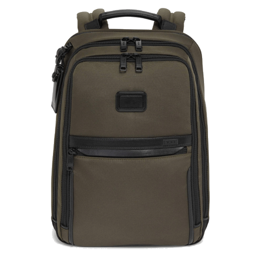 Khaki Alpha 3 Slim Nylon Backpack by TUMI