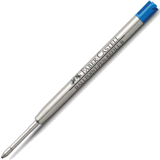 graf von faber castell blue broad ballpoint pen refill