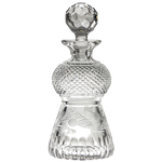 royal scot crystal thistle shape fos decanter gift set