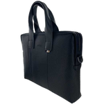 black boss leather bag