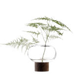 lsa select oblate small clear vase in use