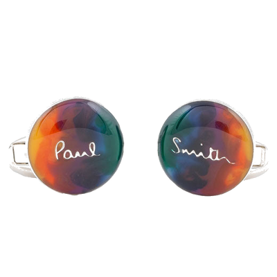 paul smith bubble orange cufflinks