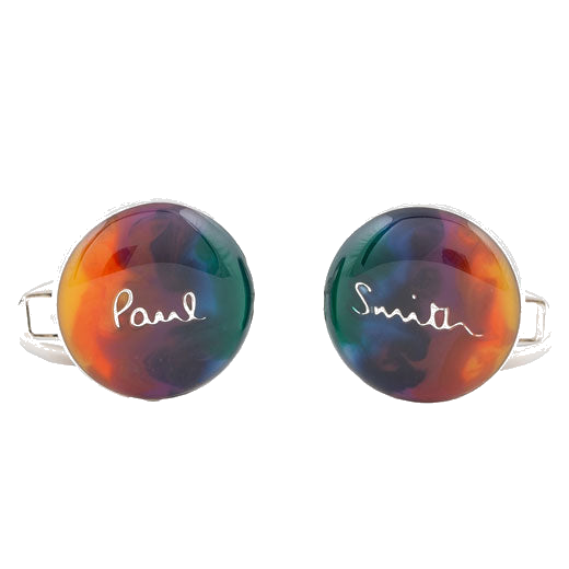 These Multicoloured Bubble Cufflinks are designed by Paul Smith.