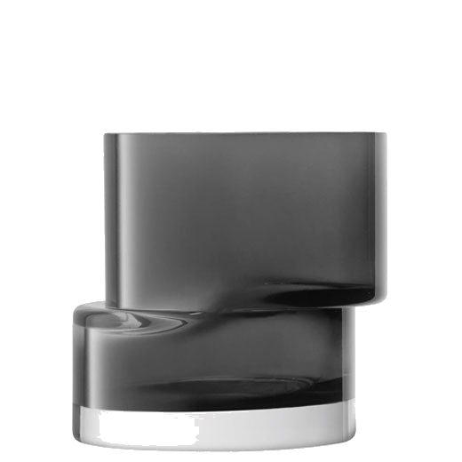 lsa signature tier slate grey small lantern vase