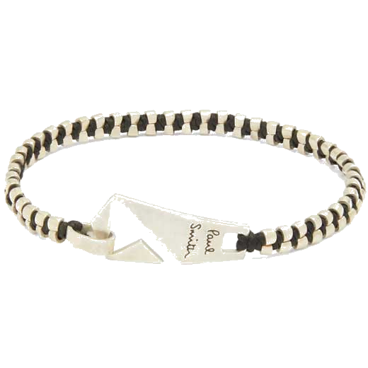 This Paul Smith Silver Bracelet with Zip-Shaped Clasp has been engraved on the clasp.
