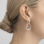 georg jensen offspring interlocked earrings on model