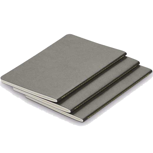 LAMY Grey A5 Softcover Set of 3 Paper Booklets.