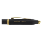 Cross Pen with engravement on the cap in a Script Rounded Font.
