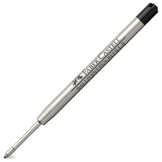 graf von faber castell black broad ballpoint pen refill