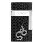 st dupont 028076 slimmy snake black lighter