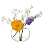 lsa signature flower small curved bouquet vase with flowers