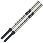 cross black selectip medium rollerball refills two pack