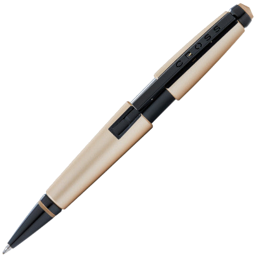 cross edge matte hazelnut gel rollerball pen