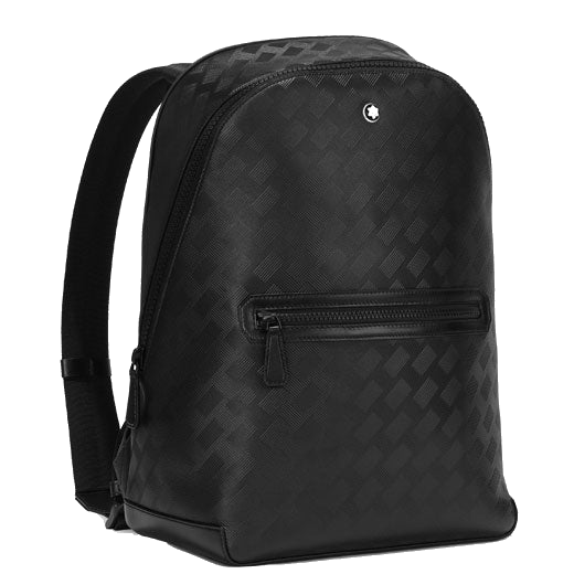 Montblanc's Black Extreme 3.0 Backpack features a straight front zip pocket.