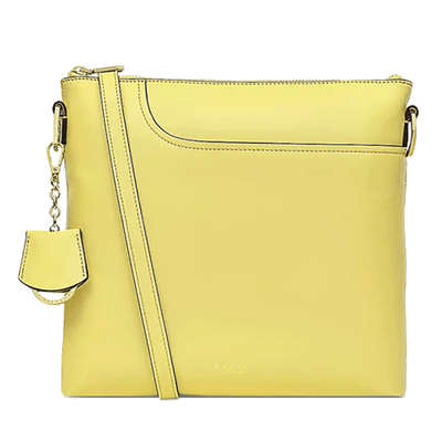 radley yellow pockets bag