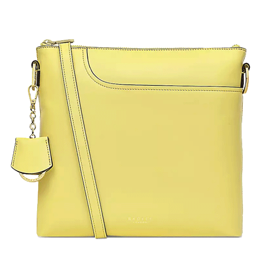 Pockets 2.0 Yellow Medium Cross Body Bag By Radley