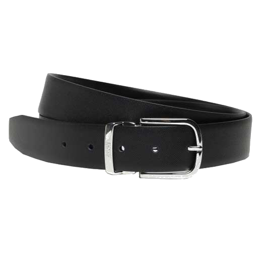This Hugo Boss belt is made from a textured leather material.