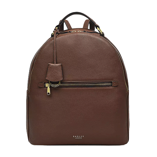 Radley Witham Road Soft-Grain Backpack in Walnut Brown