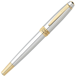 cross bailey medalist chrome rollerball pen cap on