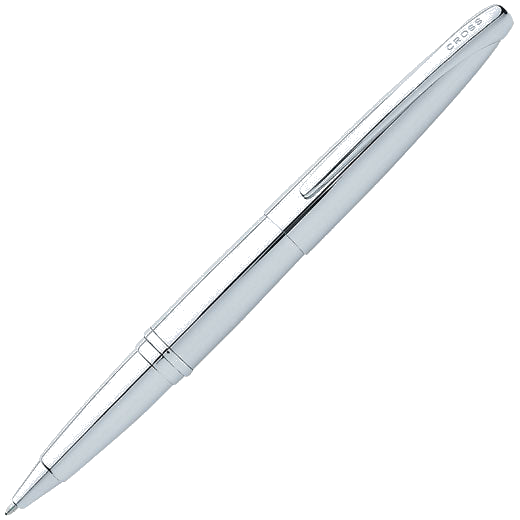 The Cross ATX Pure Chrome rollerball pen.