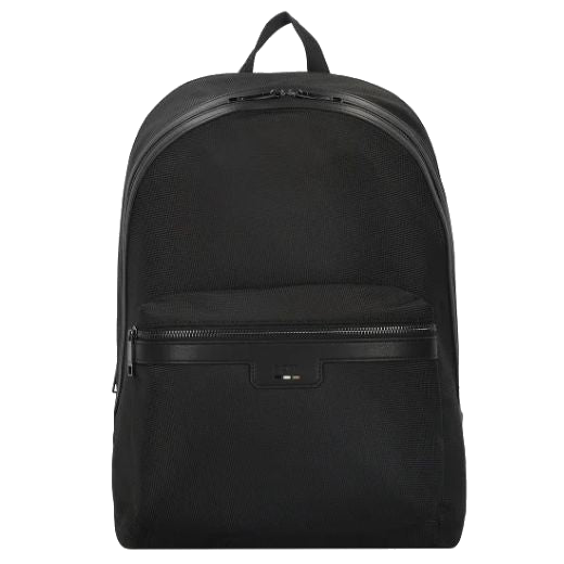 BOSS' Ray Front Zip Pocket Backpack is great for everyday use and has a front zip pocket along with the main compartment with dual zips.