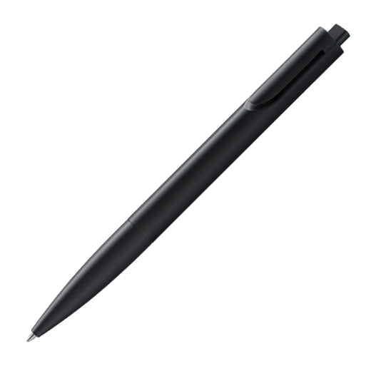 The LAMY matt black plastic ballpoint pen in the Noto collection.