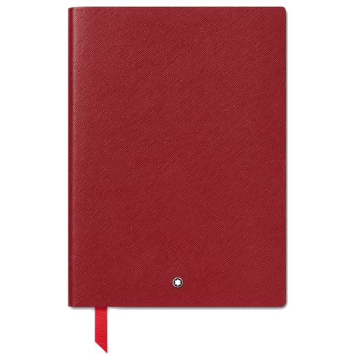Red #163 Fine Stationery Lined Notebook designed by Montblanc.