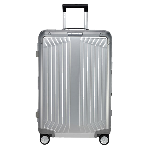 Samsonite's Lite-Box Alu Silver Spinner Suitcase, 69 cm is made out of aluminium so it is durable but heavier than other suitcases.