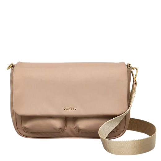 The Guildford Grove Medium Flapover Cross Body Bag in Stone by Radley.